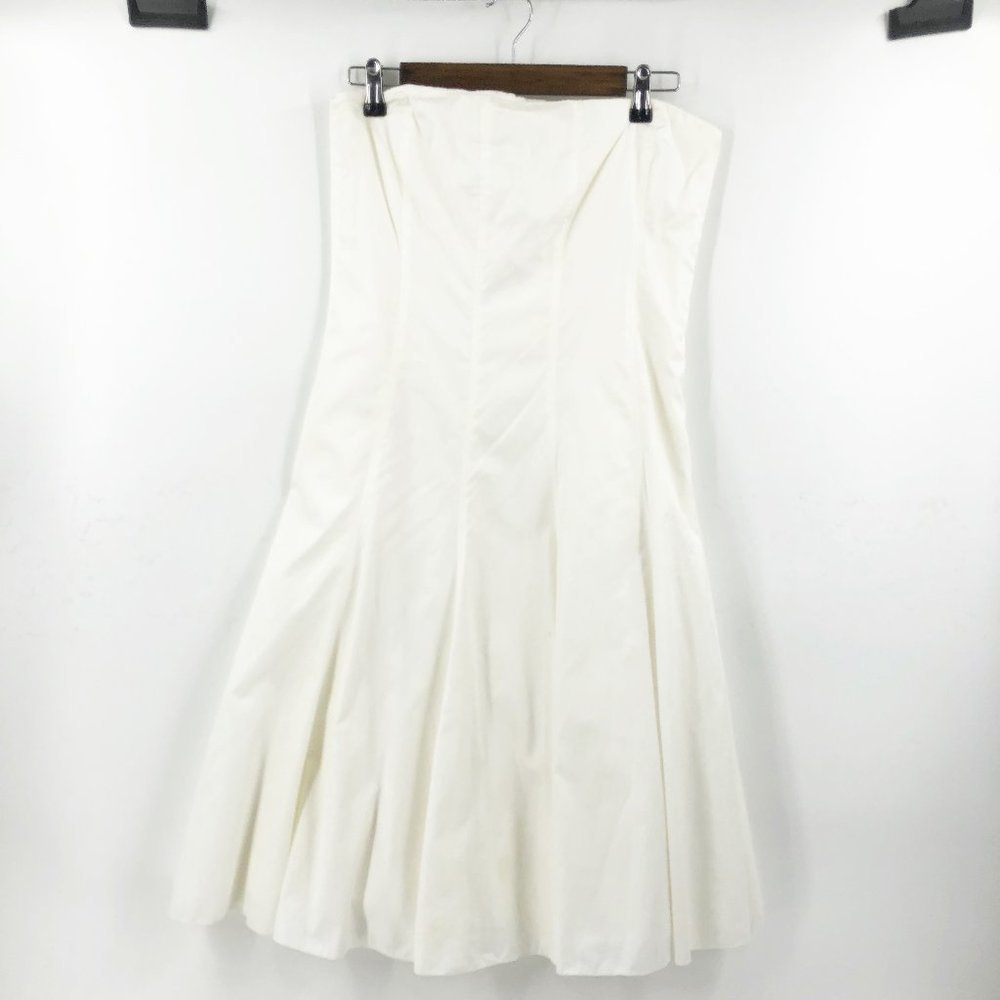 BLACK LABEL RALPH LAUREN STRAPLESS WHITE DRESS 8